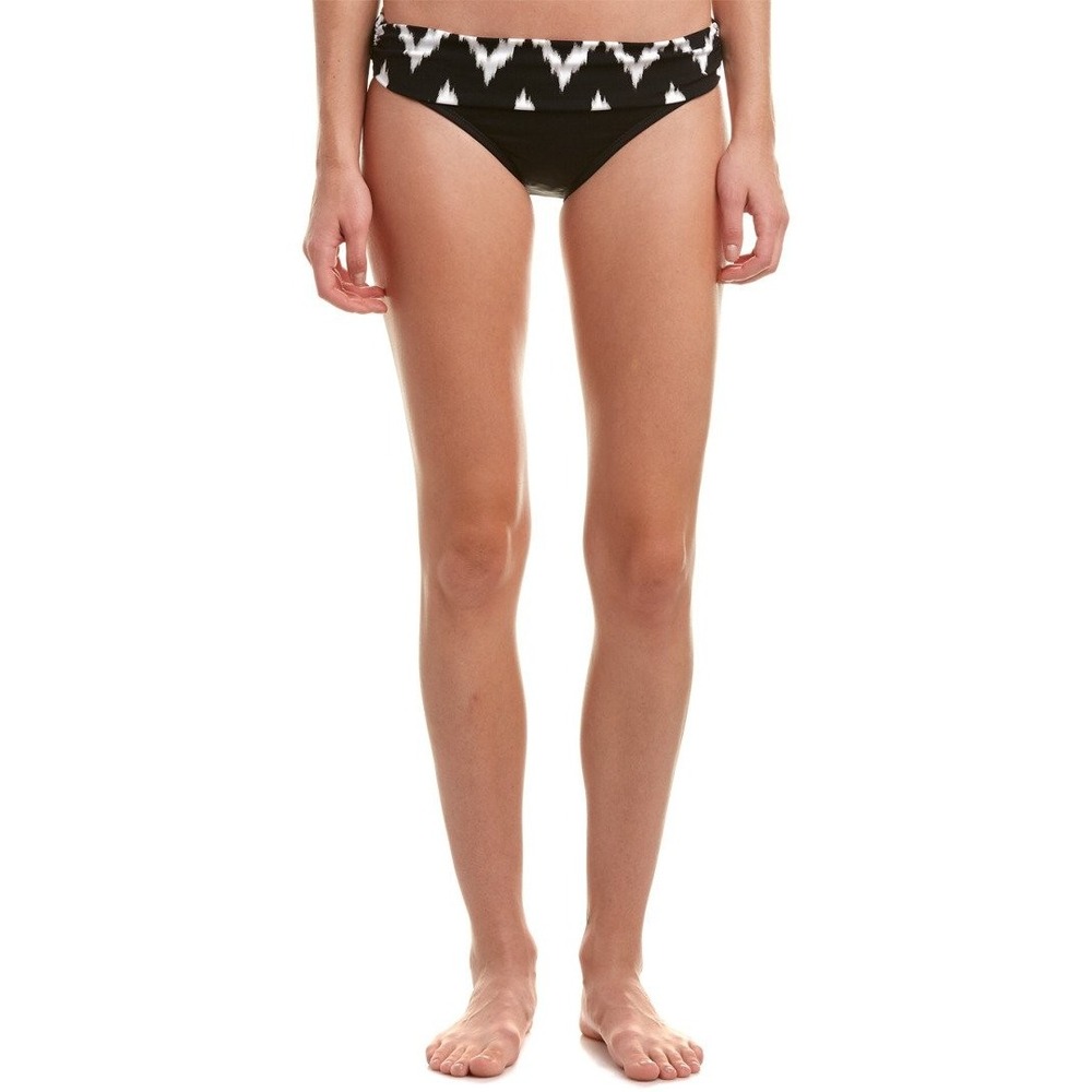La Blanca Women's Night Waves Black/White Hipster Bikini Bottom Size 4